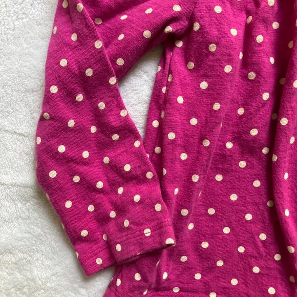Baby Gap Factory 3T Long Sleeve Tee Pink Fuchsia Polka Dot Kids Button-Up - Picture 13 of 16